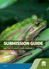 SUBMISSION GUIDE NATIVE PLANTS AND ANIMALS. May