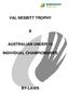 VAL NESBITT TROPHY AUSTRALIAN UNDER 15 INDIVIDUAL CHAMPIONSHIPS