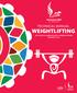 TECHNICAL MANUAL WEIGHTLIFTING WEIGHTLIFTING XXII CENTRAL AMERICAN AND CARIBBEAN GAMES VERACRUZ 2014 TECHNICAL MANUAL