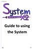 Guide to using the System Page 1