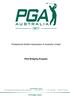 Professional Golfers Association of Australia Limited