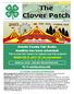 Oneida County 4-H Monthly Newsletter. Clover Patch. Pioneer Park, Rhinelander. Oneida County Fair Books deadline has been extended!