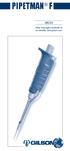 PIPETMAN F ENGLISH. Other languages available on our website: