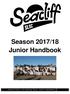 Season 2017/18 Junior Handbook