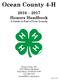 Ocean County 4-H Honors Handbook A Guide to End of Year Awards