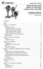 BARTON NUCLEAR MODELS 351/352/353 LIQUID LEVEL SYSTEMS. Installation Manual Part No. 9A-C10521, Rev. 03 November Contents