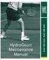 HydroCourt Maintenance Manual