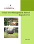 Urban Deer Management Annual Report 2016