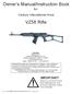 Owner s Manual/Instruction Book. VZ58 Rifle