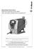Operating Instructions Solenoid metering pump delta with controlled solenoid drive optodrive. Please enter the identcode of your device here.