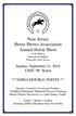 New Jersey Horse Shows Association Annual Horse Show to be held at Duncraven Stables Titusville, New Jersey