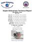 Kepler Enterprises Technical Report San Antonio, Texas May 13, 2017