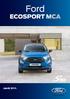 Ford ECOSPORT MCA. EURO 6.2 norma. cjenik 2018.