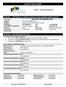 SAFETY DATA SHEET SECTION 1 STATEMENT OF CHEMICAL PRODUCT AND COMPANY IDENTIFICATION