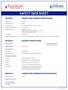 SAFETY DATA SHEET PRODUCT AND COMPANY IDENTIFICATION
