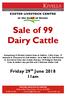 Sale of 99 Dairy Cattle