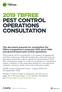 2019 TBFREE PEST CONTROL OPERATIONS CONSULTATION