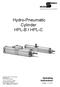 Hydro-Pneumatic Cylinder HPL-B / HPL-C