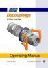 Dry Gas Couplings. Operating Manual