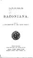 VOL. VII., NEW SERIES, BACONIAN A. EDITED BY. Published Quarterly. Annual Subscription, Five Shillings, post free.