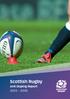 Scottish Rugby Anti Doping Report
