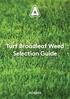 Turf Broadleaf Weed Selection Guide