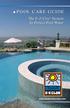 POOL CARE GUIDE. The E-Z Clor System To Perfect Pool Water.