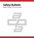 SafetyBuletin. Se ingoutriggerstopreventaccidents