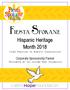 Fiesta Spokane. Hispanic Heritage Month Corporate Sponsorship Packet