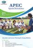 April Education and Career Planning for Young Athletes. In This Issue ISSUE. 02 / Foreword. 03 / APEC Economies Policies