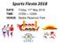 Sports Fiesta DATE: Friday, 11 th May 2018 TIME: 0725h 1230h VENUE: Bedok Reservoir Park