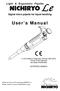 User s Manual. Digital micro pipette for liquid handling CERTIFIED ISO9001