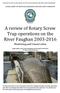 A review of Rotary Screw Trap operations on the River Faughan