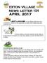 EXTON VILLAGE NEWS LETTER 154 APRIL 2017