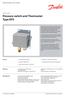 Pressure switch and Thermostat Type KPS