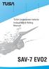 TUSA Underwater Vehicle Instruction & Riding Manual SAV-7 EVO2