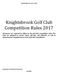 Knightsbrook Golf Club Competition Rules 2017