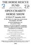 OPEN CHARITY HORSE SHOW