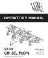 OPERATOR'S MANUAL 5850 CHISEL PLOW. WIL-RICH PO Box 1030 Wahpeton, ND PH (701) Fax (701)