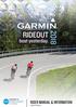Introduction. Garmin Ride Out. The Itinerary