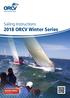 Sailing Instructions 2018 ORCV Winter Series