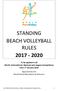 STANDING BEACH VOLLEYBALL RULES