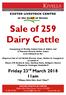 Sale of 259 Dairy Cattle