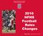 2010 NFHS Football Rules Changes