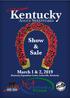 Show & Sale. March 1 & 2, Kentucky Exposition Center, Louisville, Kentucky