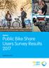 BIKEPLUS Public Bike Share Users Survey Results 2017