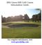 2016 Green Hill Golf Course Information Guide.