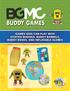 BUDDY GAMES GAMES KIDS CAN PLAY WITH STUFFED BUDDIES, BUDDY BARRELS, BUDDY BOXES, AND INFLATABLE GLOBES