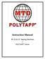 Instruction Manual. PE-25/32/37 Tapping Machines. POLYTAPP Valves
