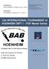 13th INTERNATIONAL TOURNAMENT of HOENHEIM CNFT 1 - ITSF Master Séries